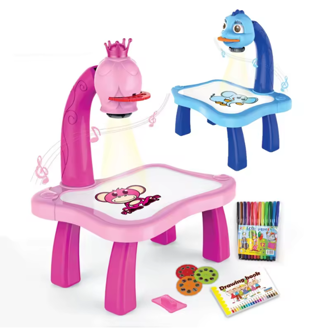 Kids Drawing Projector Table