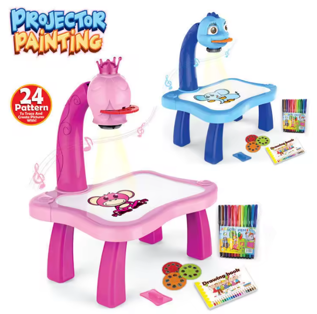 Kids Drawing Projector Table