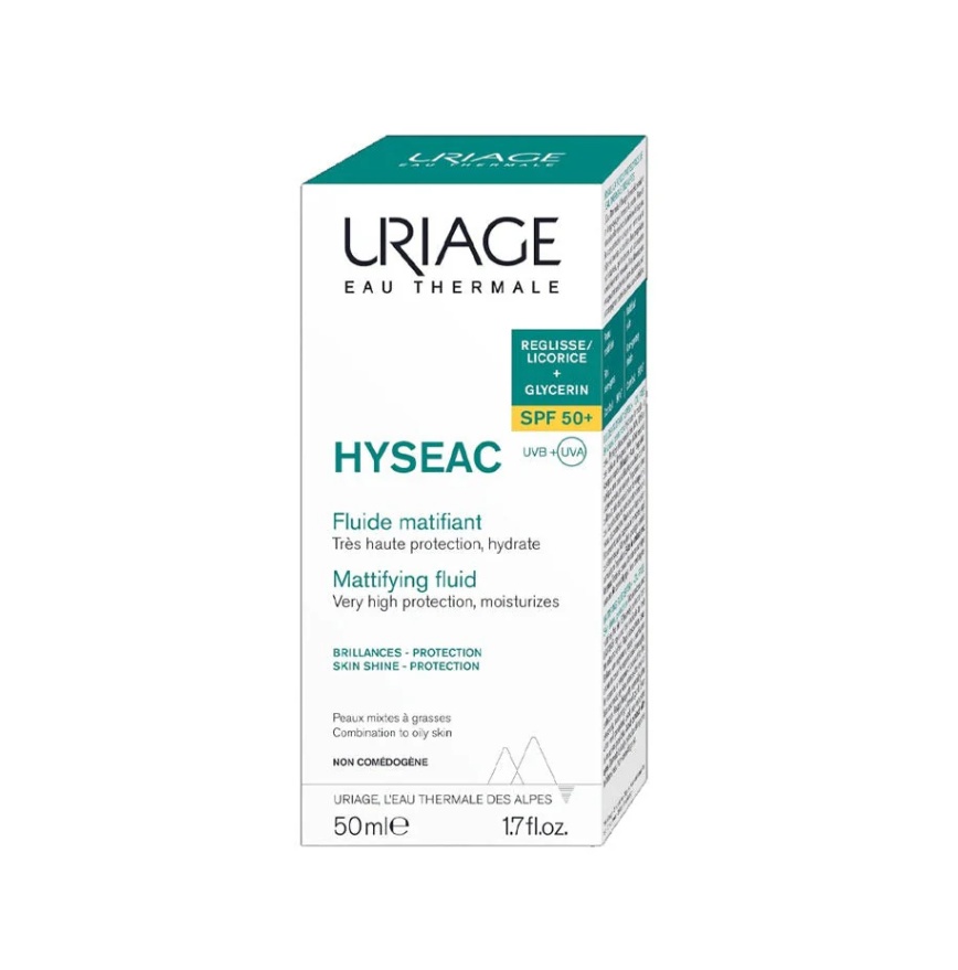 Uriage Bariésun سائل مات بلمسة نهائية غير لامعة SPF50+ (50 مل)