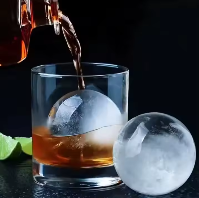 قالب كرات الثلج السيليكوني الصديق للبيئة مع غطاء