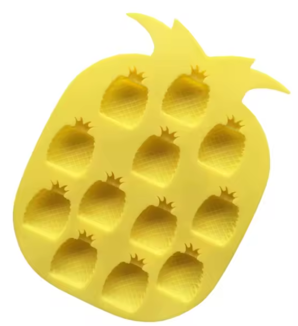 Pineapple-Shaped Ice & Candy Silicone Mold